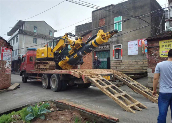 KR50 het Kruippakjestichting van graafwerktuigDrilling Rig Portable Borehole Pile Auger