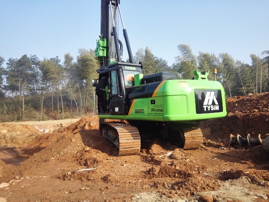 120rpm Gebruikt Opstapelend Boorinstallatiemateriaal 50m Diepte 6.5m*2.5m*2.8m 1.5m Diameter