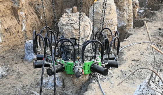 Snel monteren Hydraulische Pile Breaker KP-serie Voor 350-450mm Pile