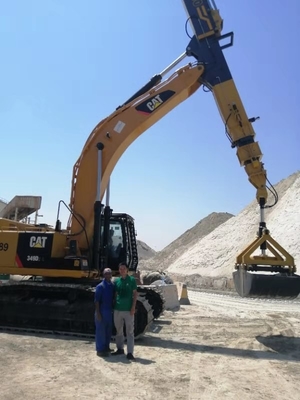 APIE KM220 Efficiënte en veelzijdige graafmachine Clamshell telescopische arm met diepte 22m