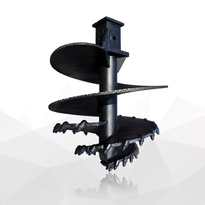 Rotsgrond Klei Sand Bucket Auger Boorgereedschap Rechte kegelvormige auger met platte tanden