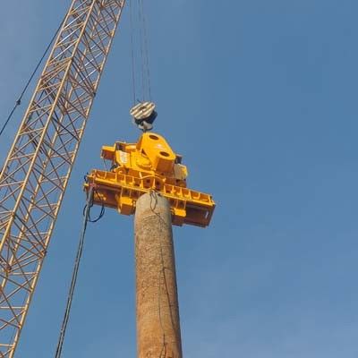 Machines voor het boren met hamer Elektrische Vibro hamer voor de bouw van stapelmachines