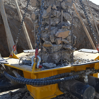 KP500S Hydraulische Pile Driving Machine 400-500mm Pile Lengte 34,3 MPa Maximale druk