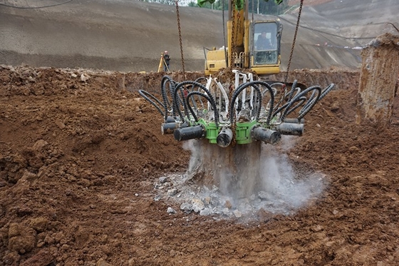 Pile Diameter 350-1800mm Hydraulische pers in Pile Driver Max eencilinderstroom 20L/min