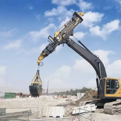 Professionele leverancier Custom Bucket Capacity Excavator Long Reach Boom Clamshell Telescopische arm