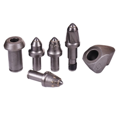 Ingenieursmachine Spare Parts Tungstencarbide Spits Bullet Teeth Voor Boren Pile Drilling Rig