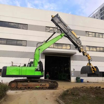 Uitbreidbare telescopische arm voor diepgraven