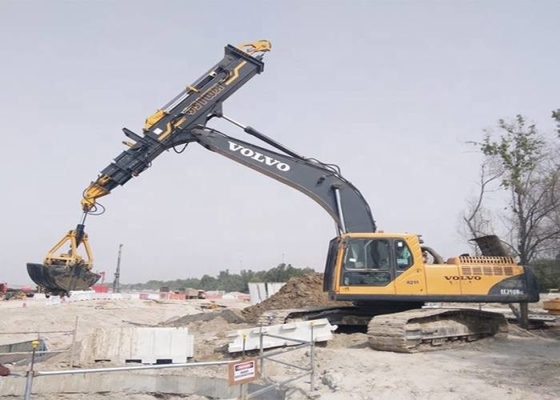 1600kg het Graafwerktuig Telescopic Boom van Mini Excavator Long Reach Attachment Clamshell