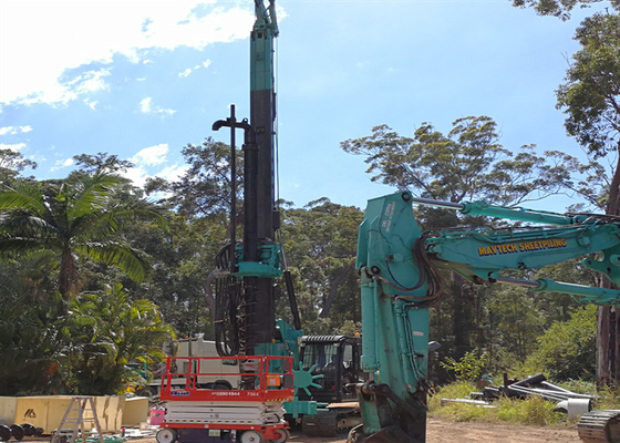 80kNm de hydraulische Multifunctionele Boorrig ground screw pile driver Machine van CFA